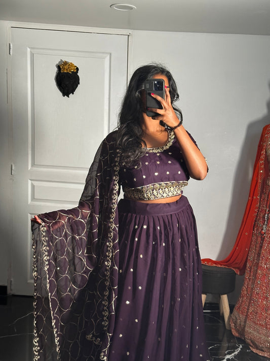 Lehenga Violet 2