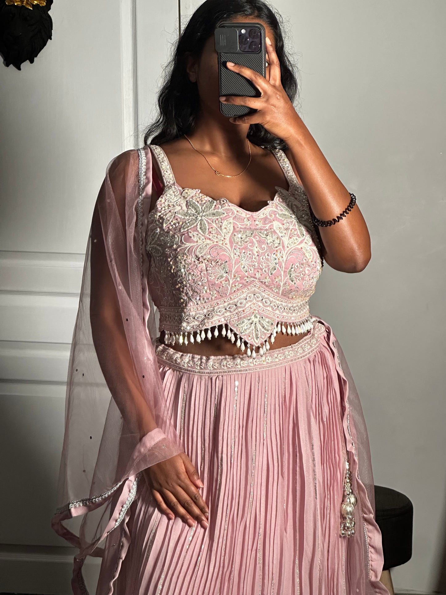 Lehenga rose pastel