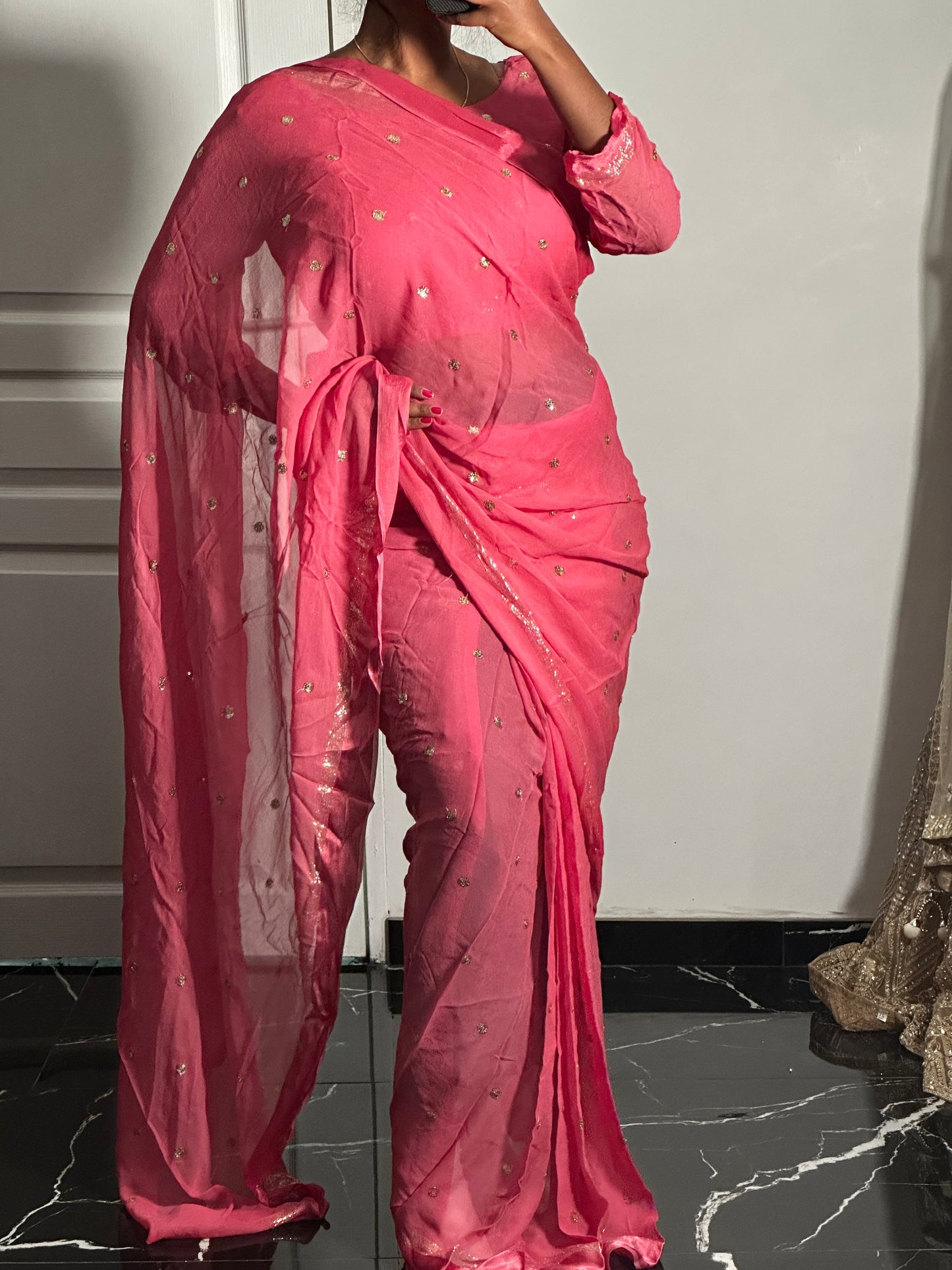 Simple 1 minute saree rose
