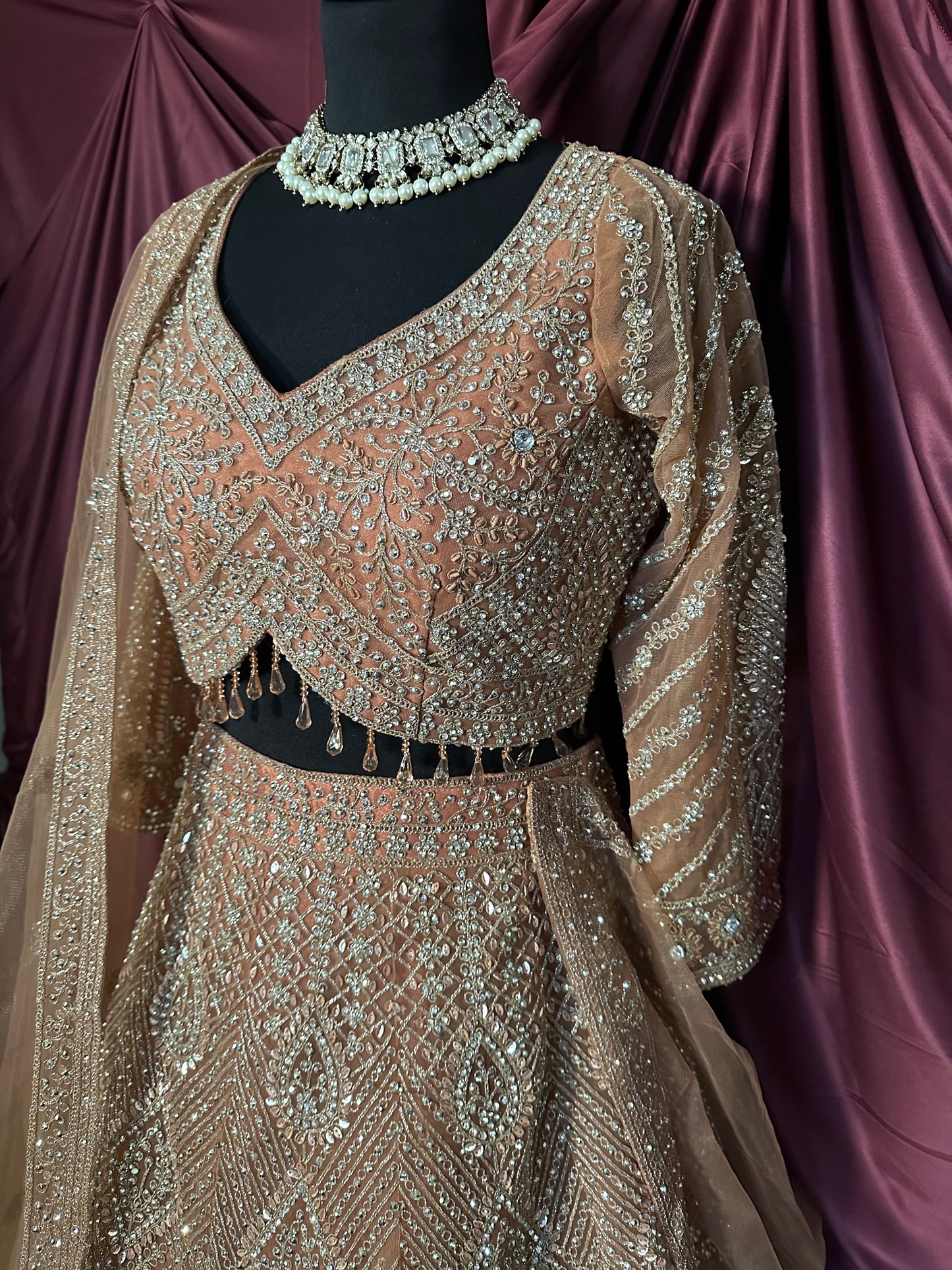 Lehenga Terracota