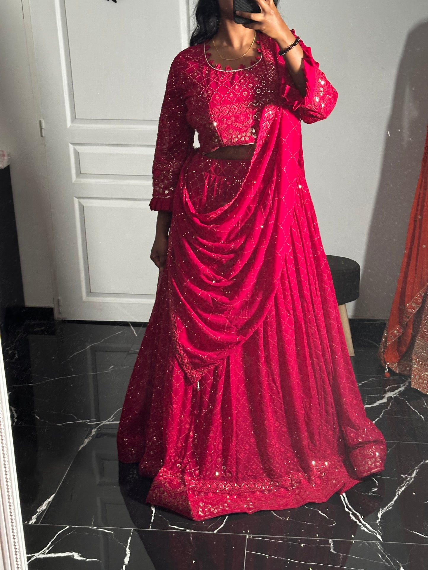 Lehenga Rose Fushia