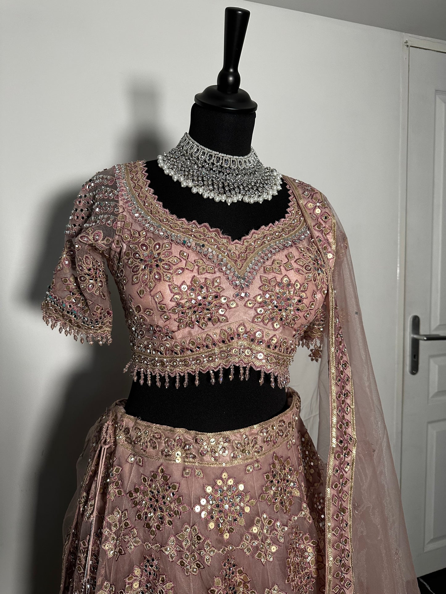 Lehenga rose ambré