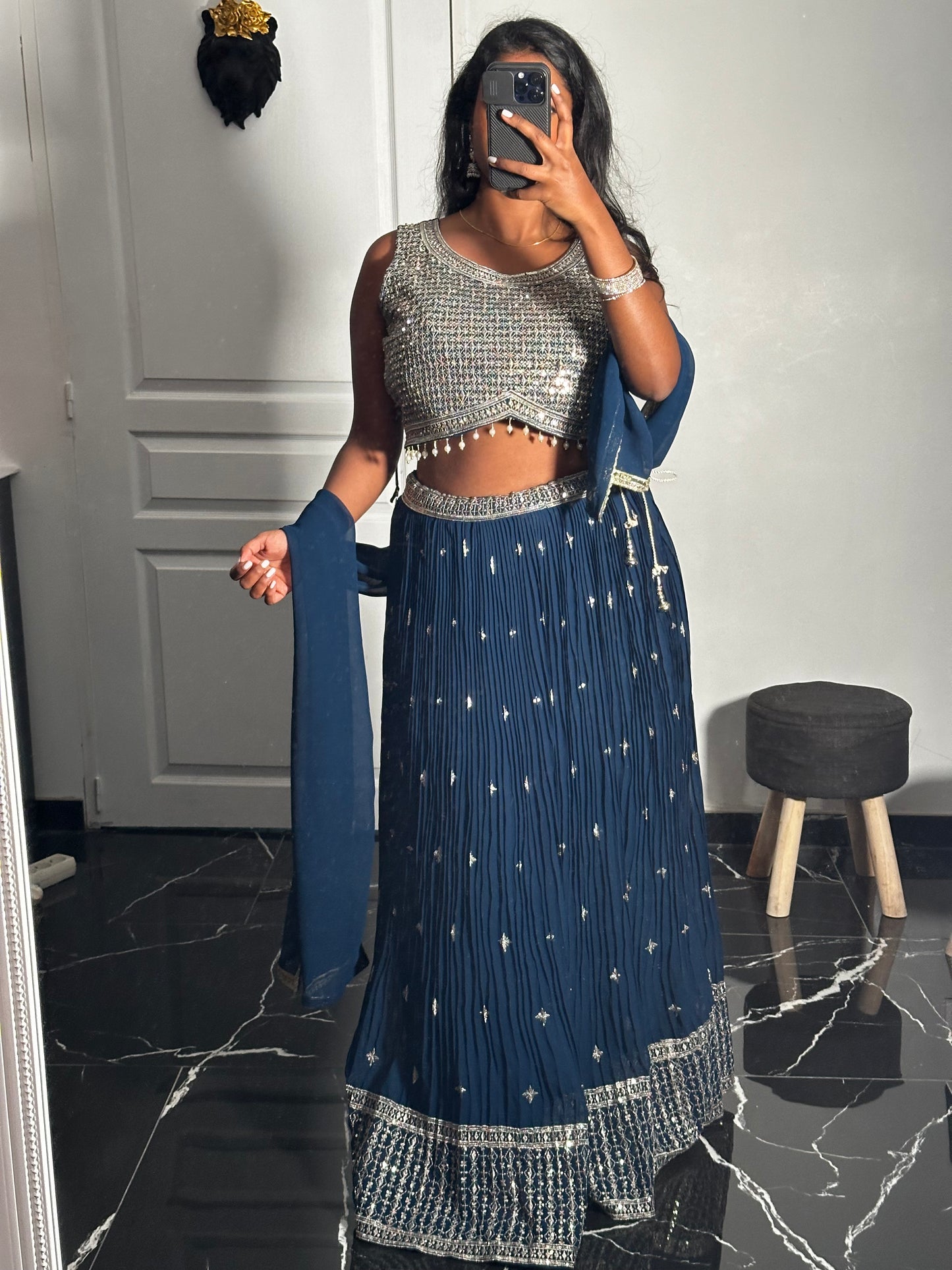 Juliette blue Lehenga