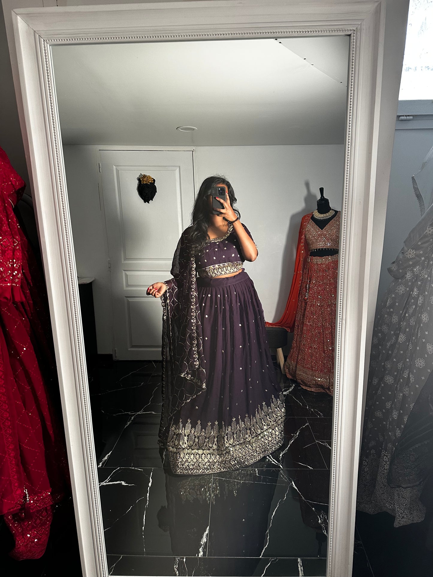 Lehenga Violet 2