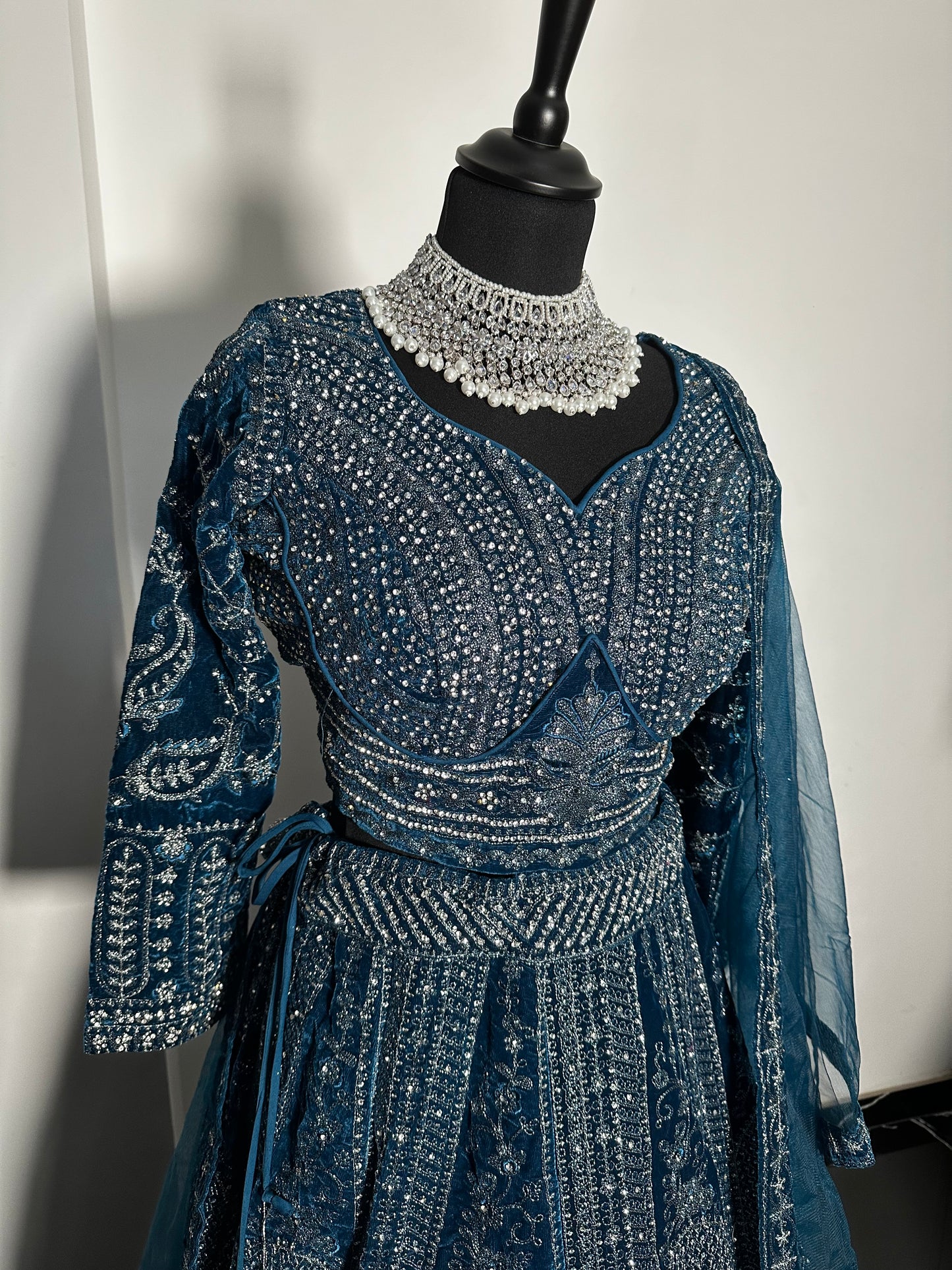 Lehenga royal bleu