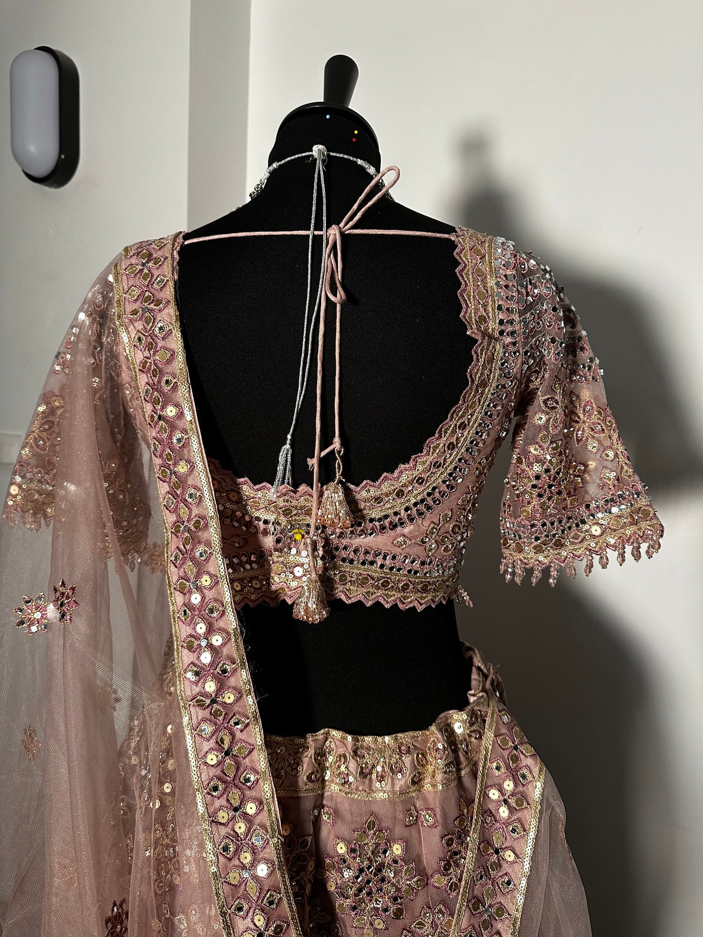 Lehenga rose ambré