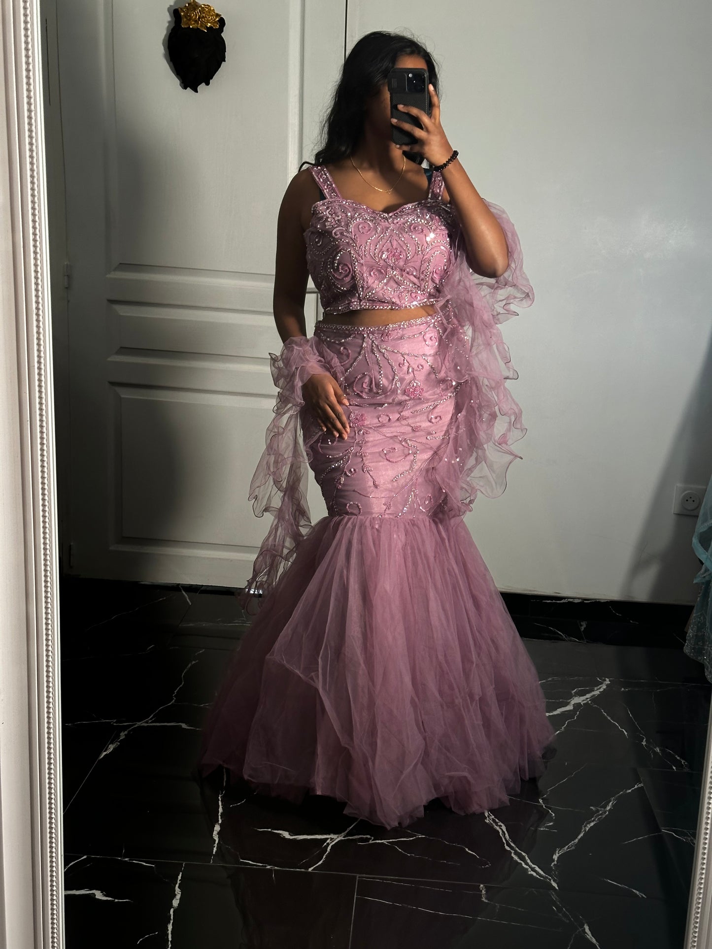 Lehenga sirene lilas