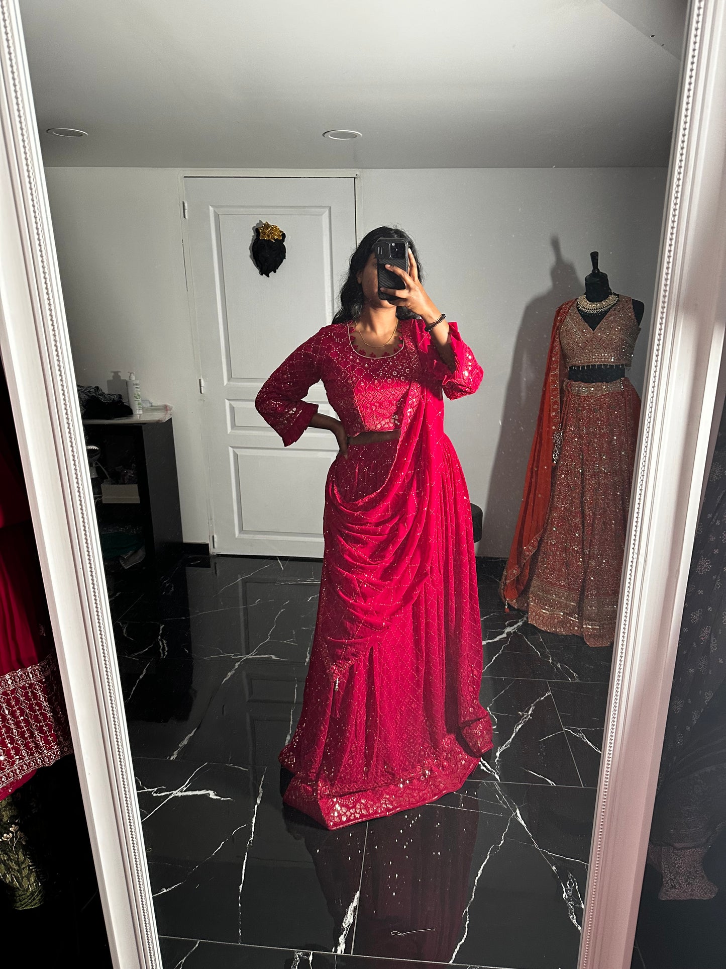 Lehenga Rose Fushia