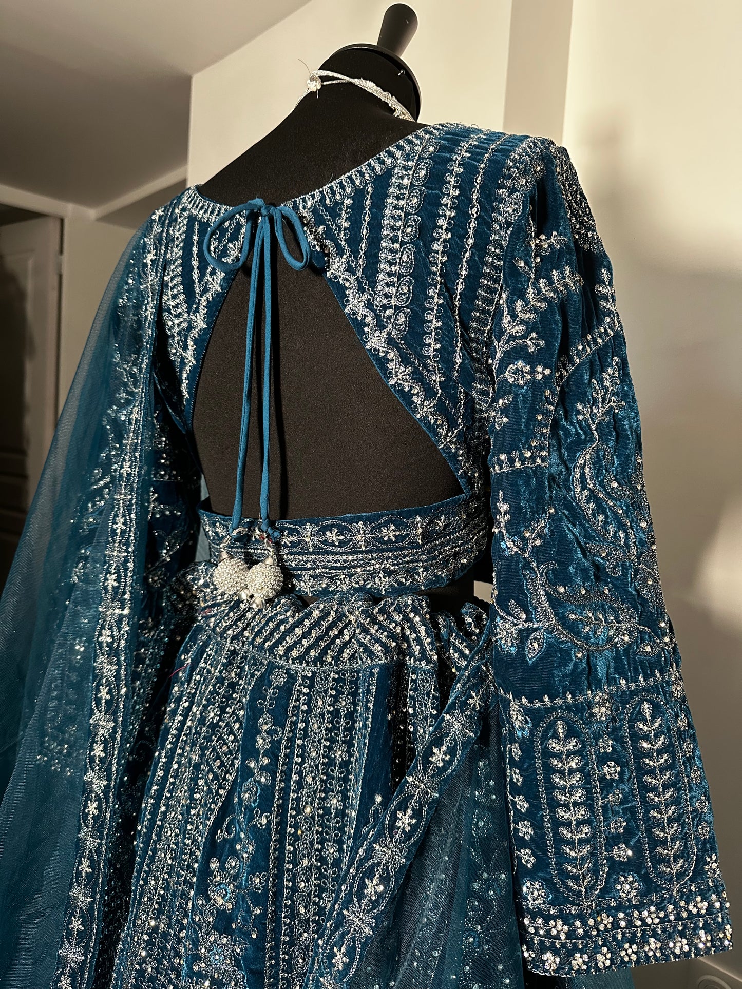Lehenga royal bleu
