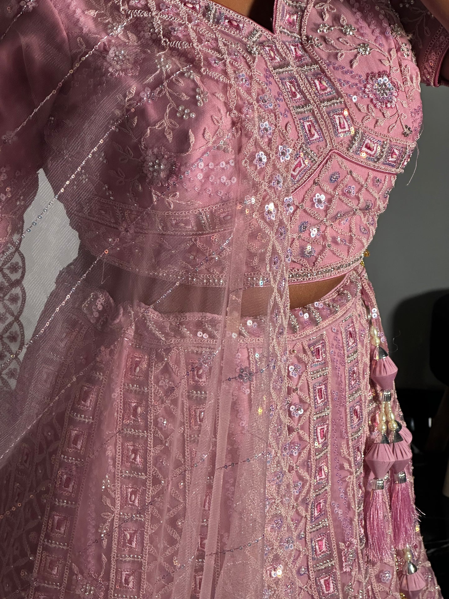 Princesse baby pink lehenga