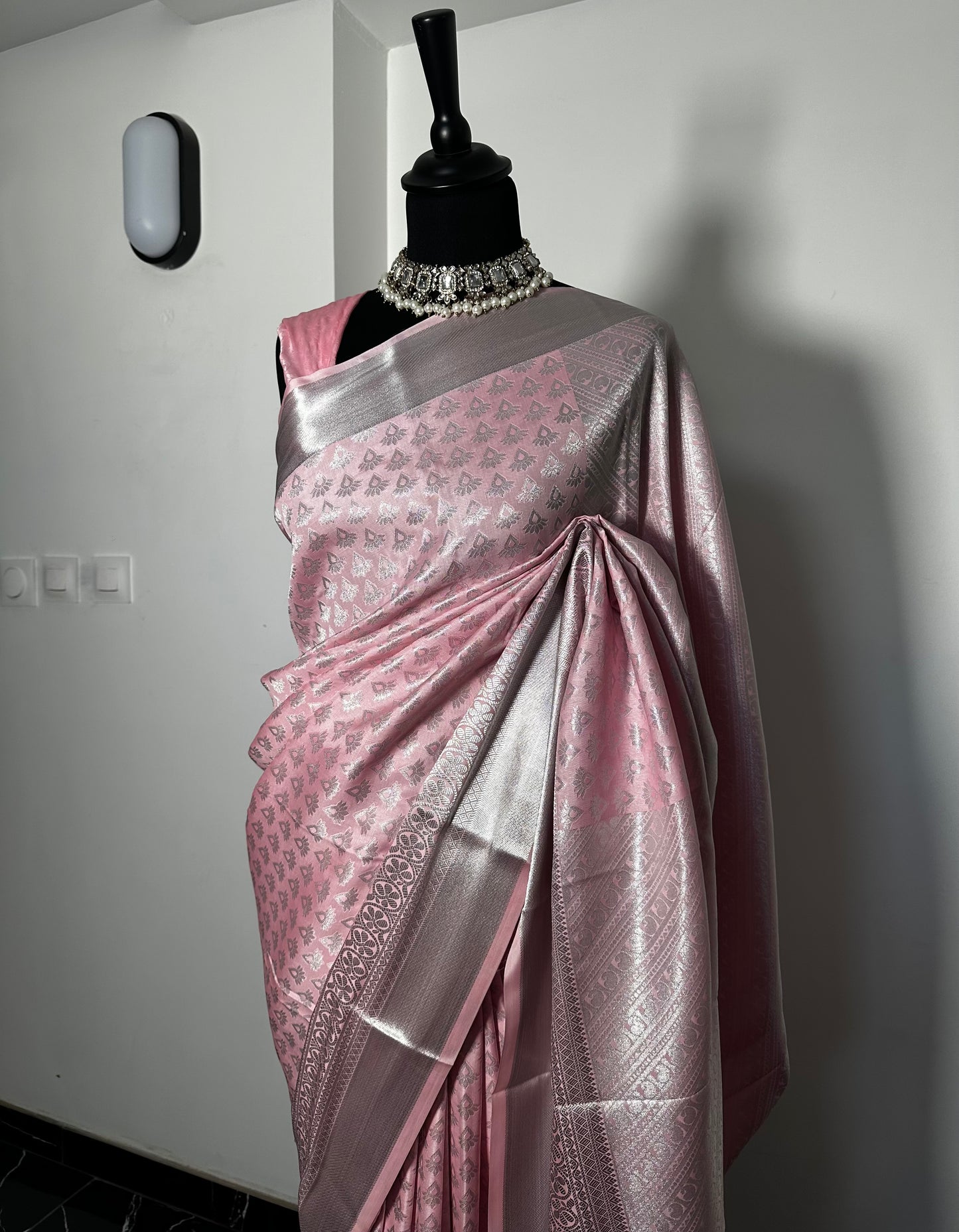 Sari Soft Banarasi Rose