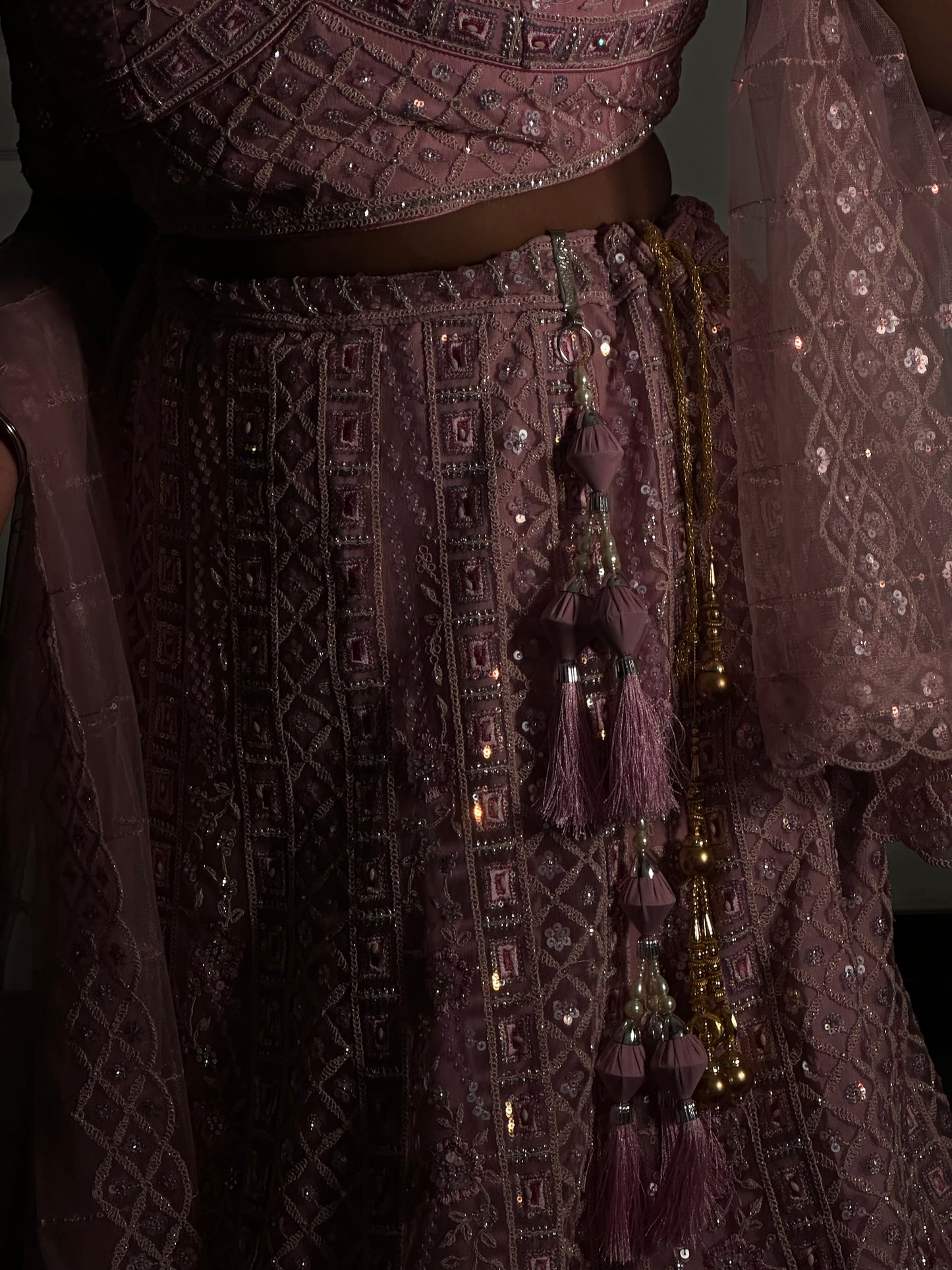 Princesse baby pink lehenga