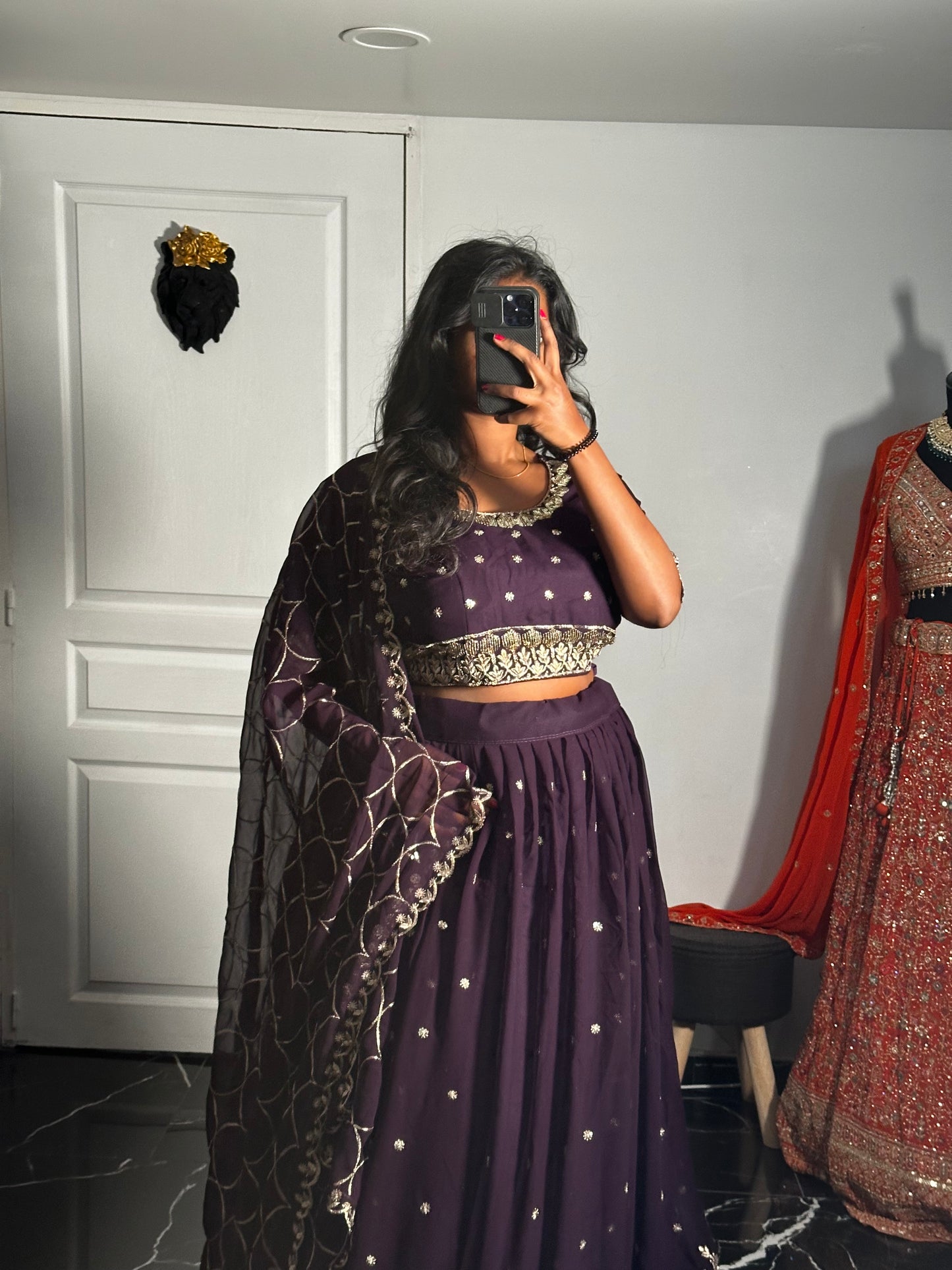 Lehenga Violet 2