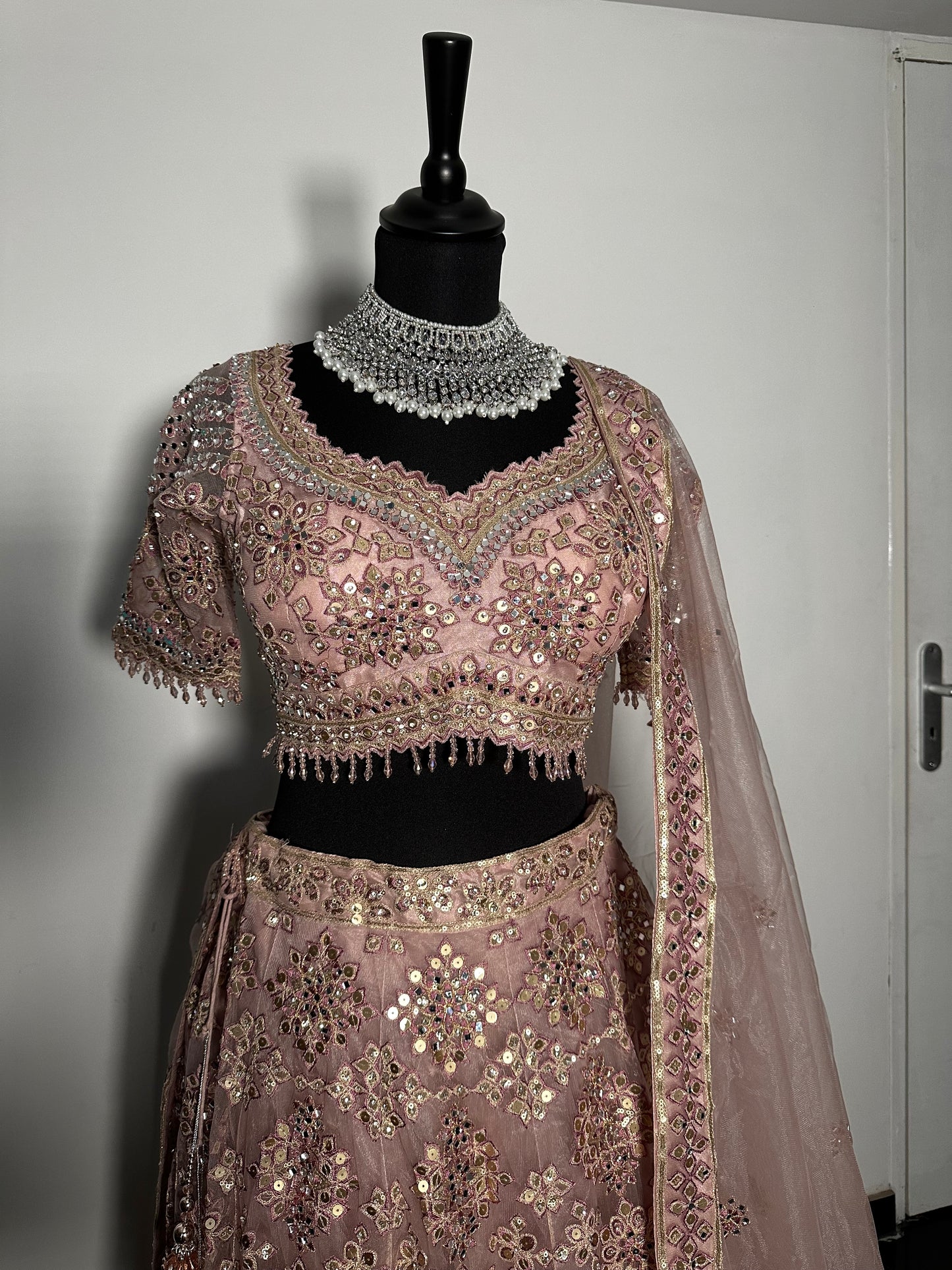 Lehenga rose ambré