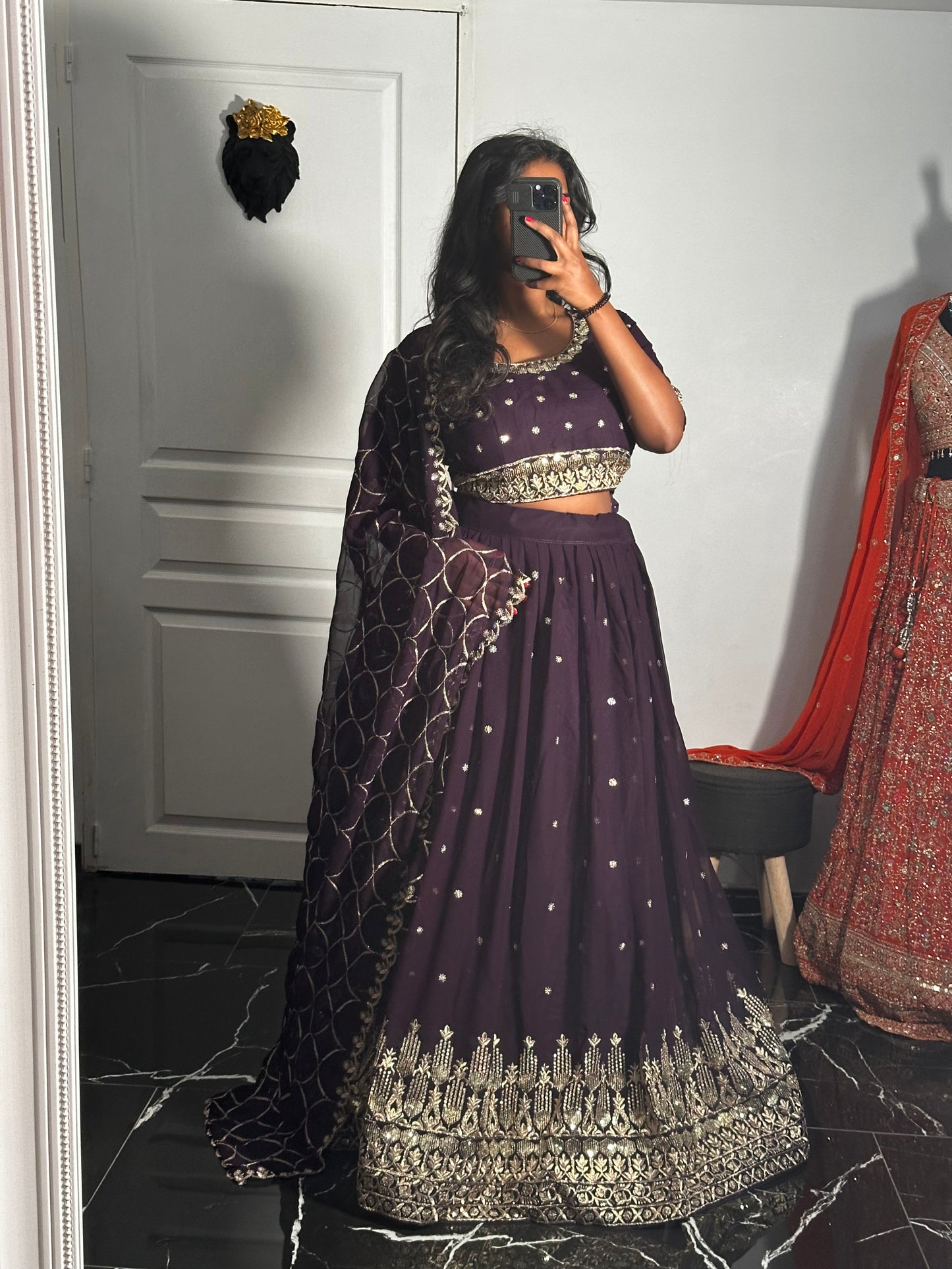 Lehenga Violet 2