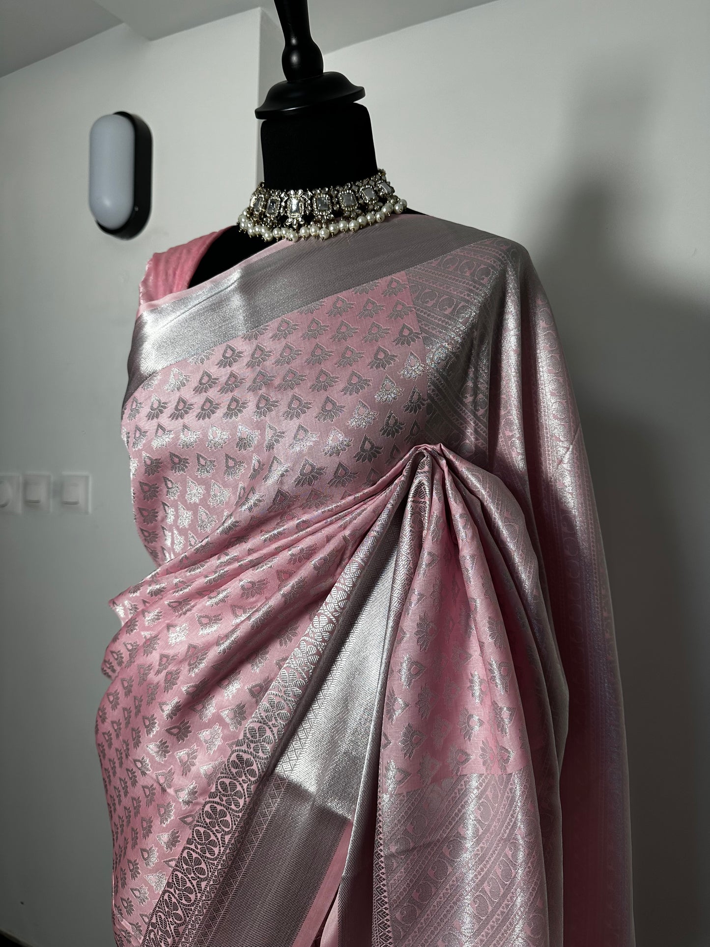 Sari Soft Banarasi Rose