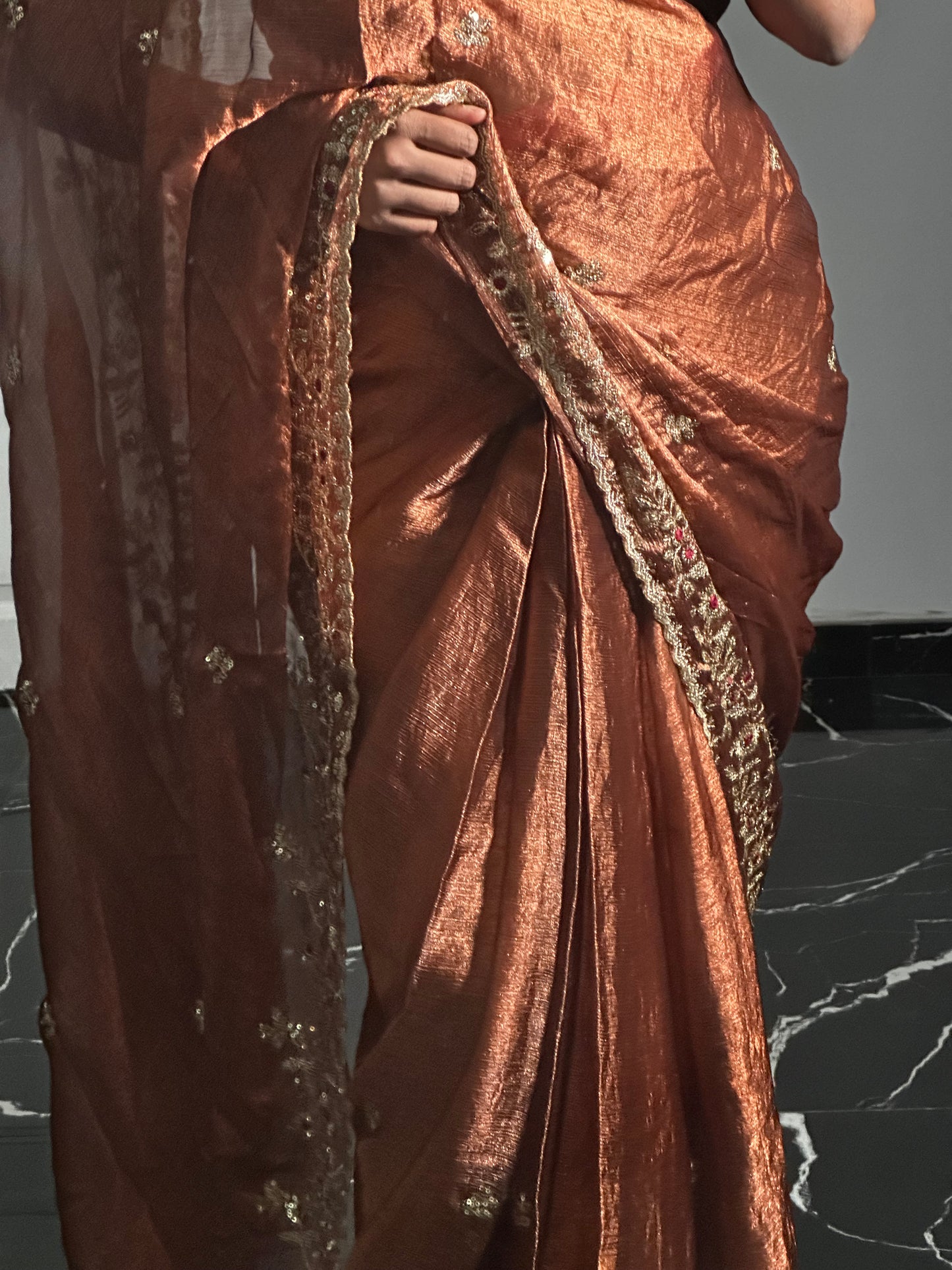 Saree soleil de bronze