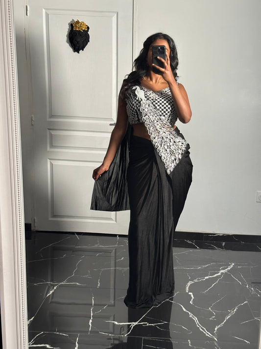NYRA- One minute saree noir