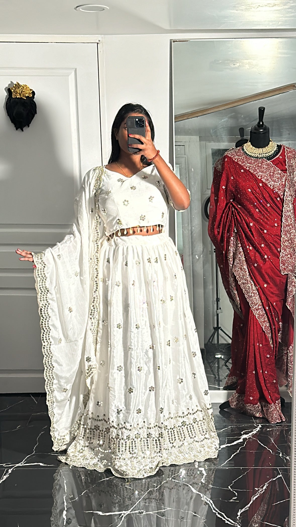 Taal lehenga semi stitched