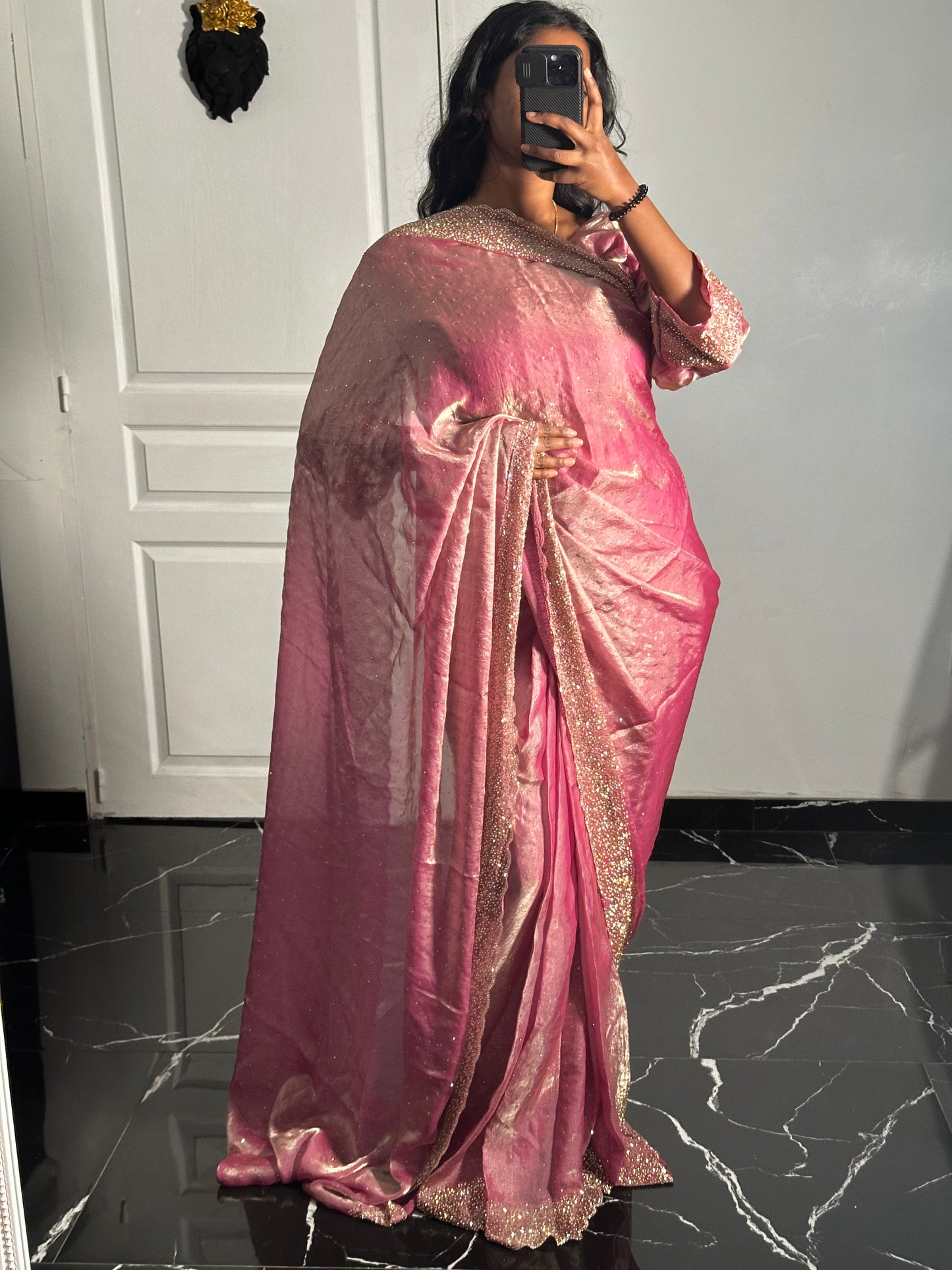 One minute saree rose