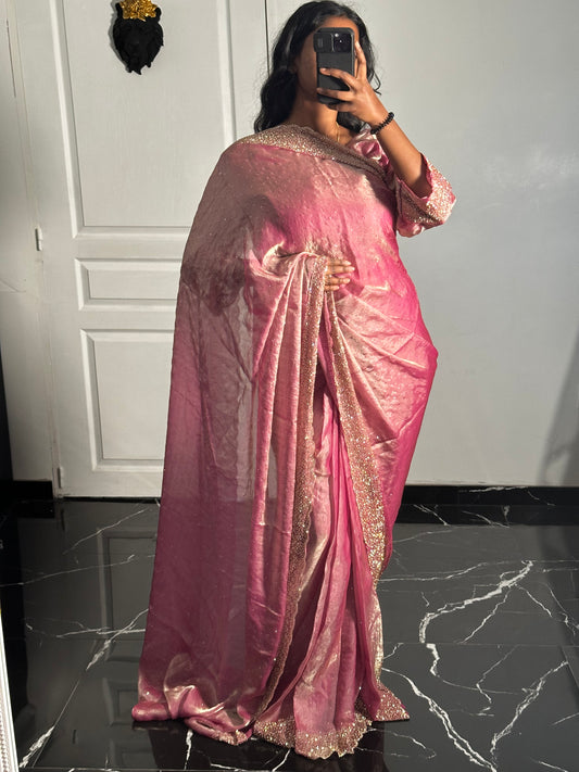 One minute saree rose