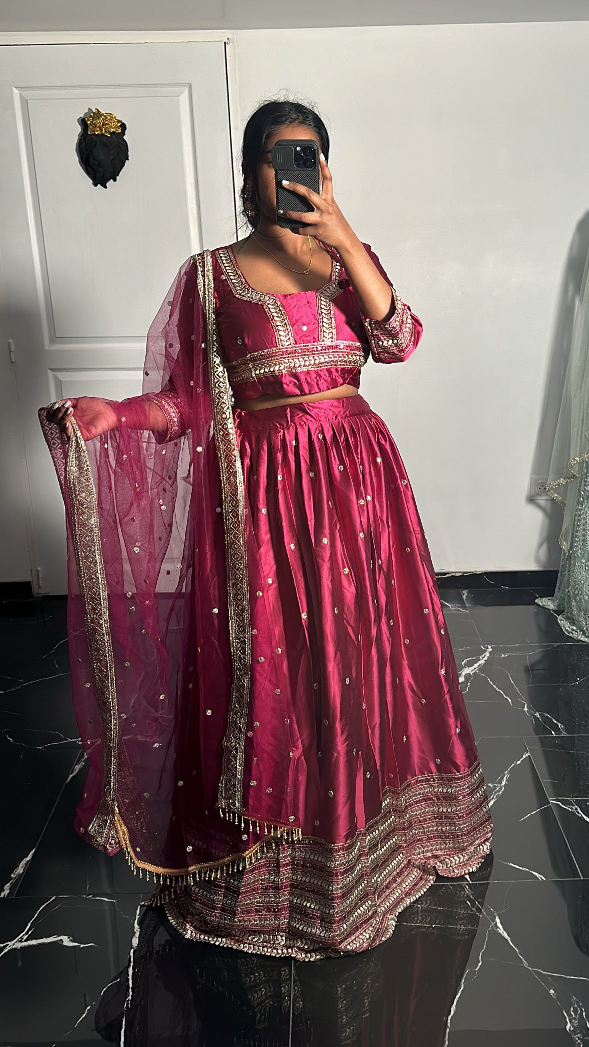 Rasbery Lehenga