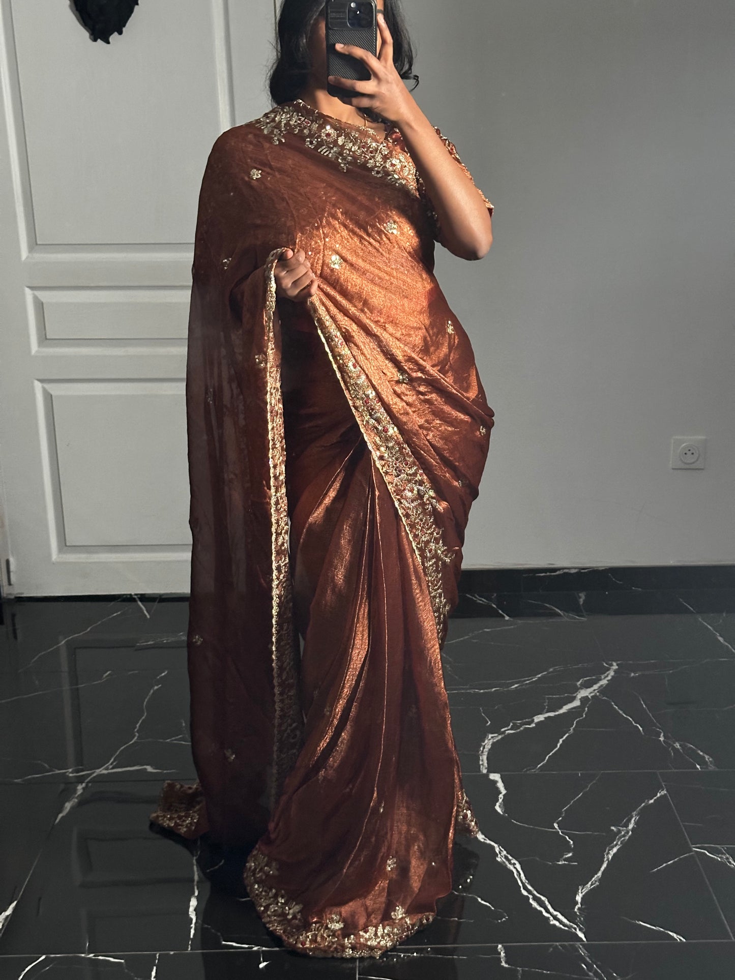 Saree soleil de bronze