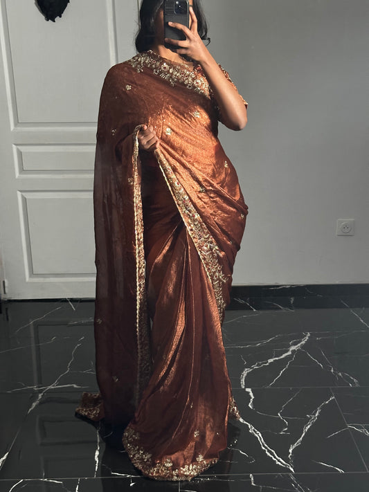 Saree soleil de bronze