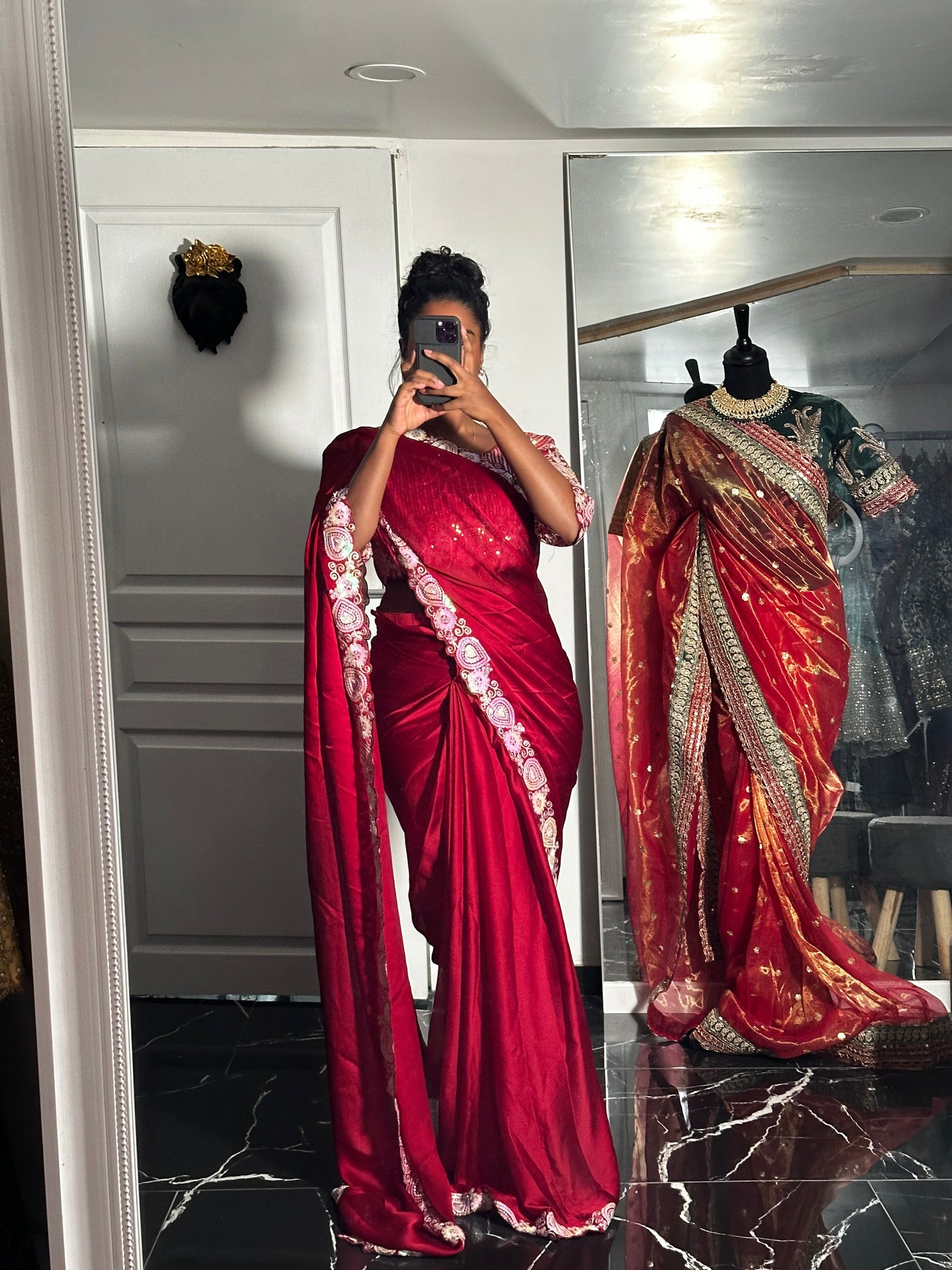 Simrane one minute saree