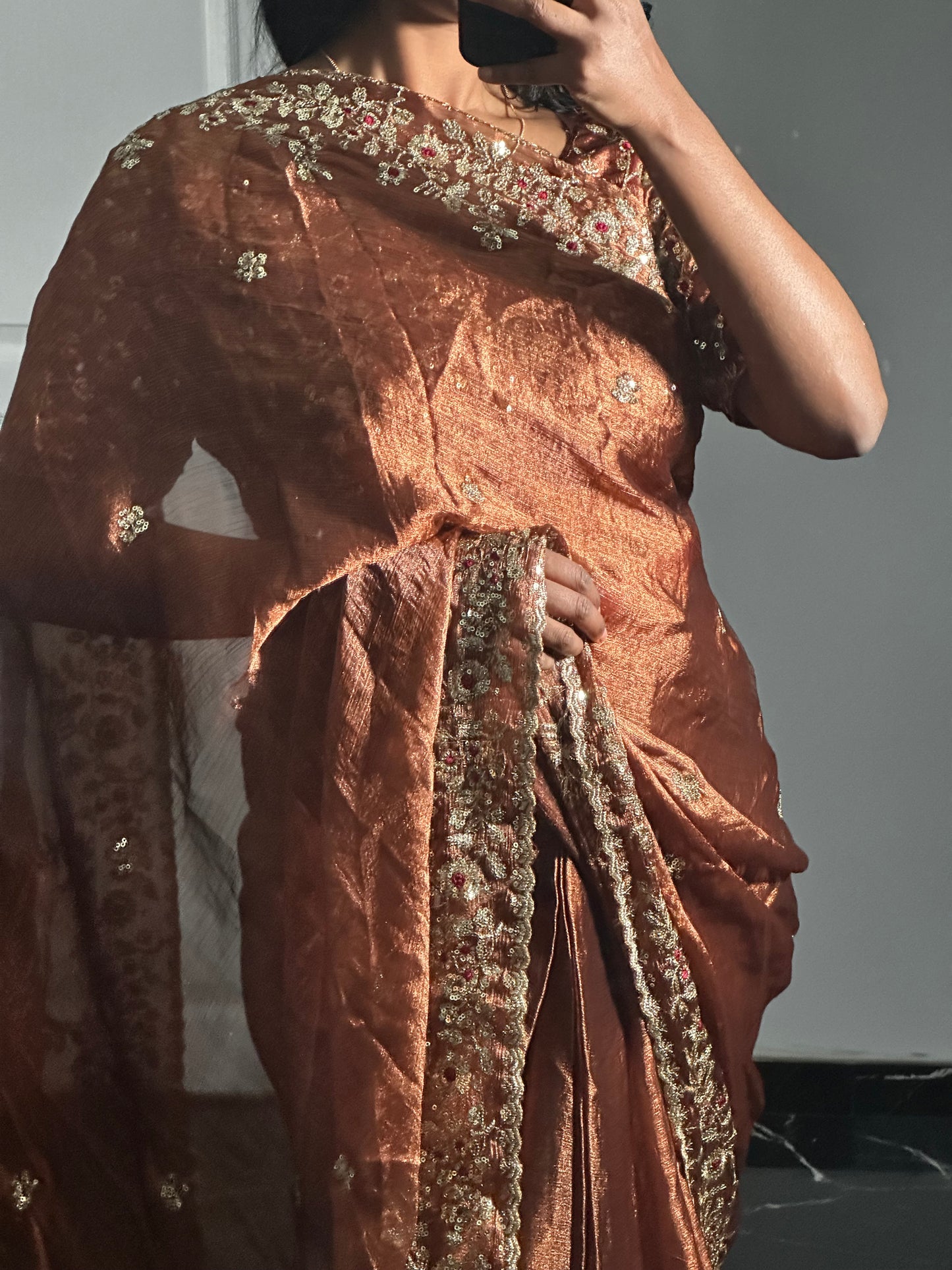 Saree soleil de bronze