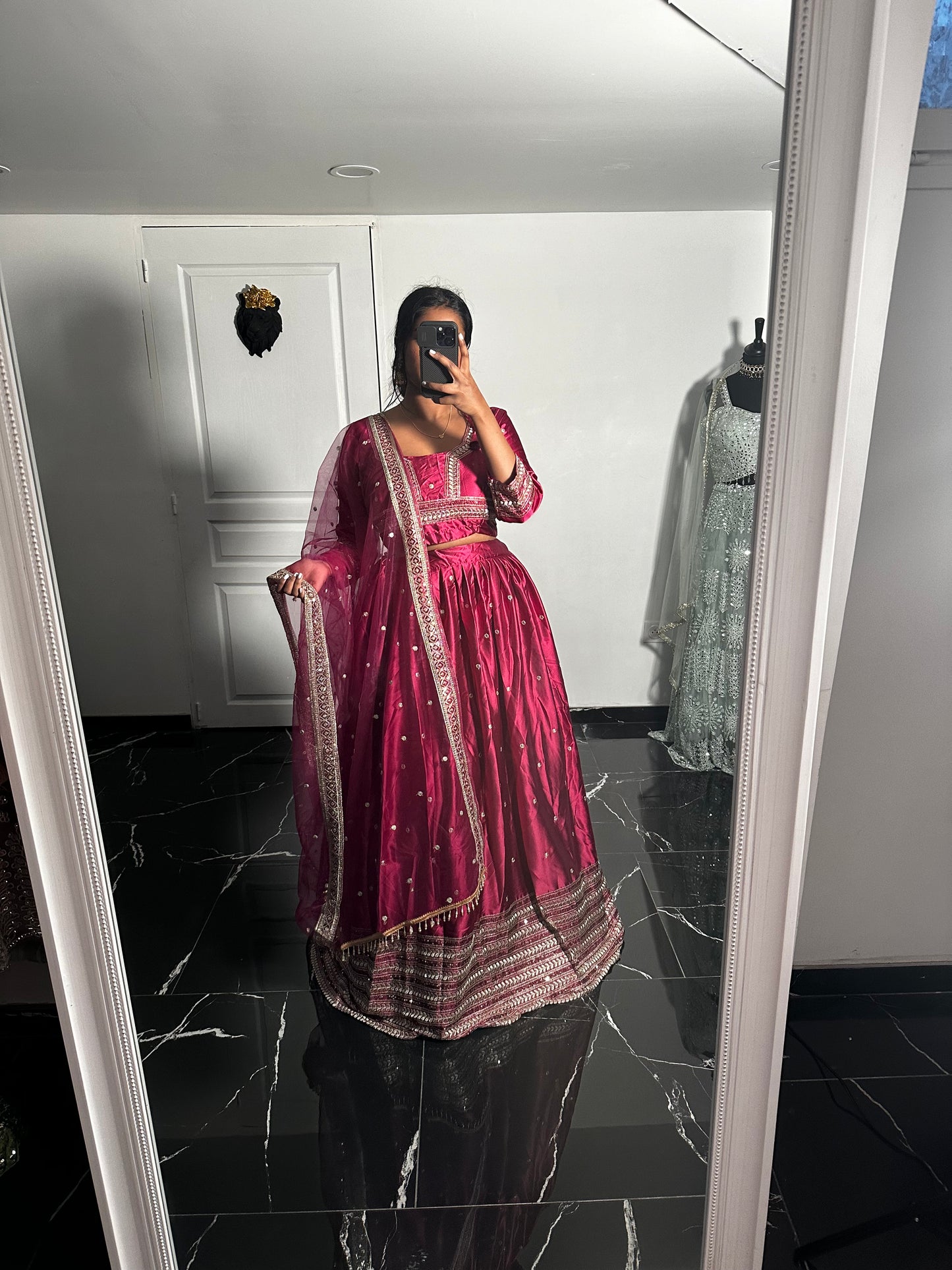 Rasbery Lehenga