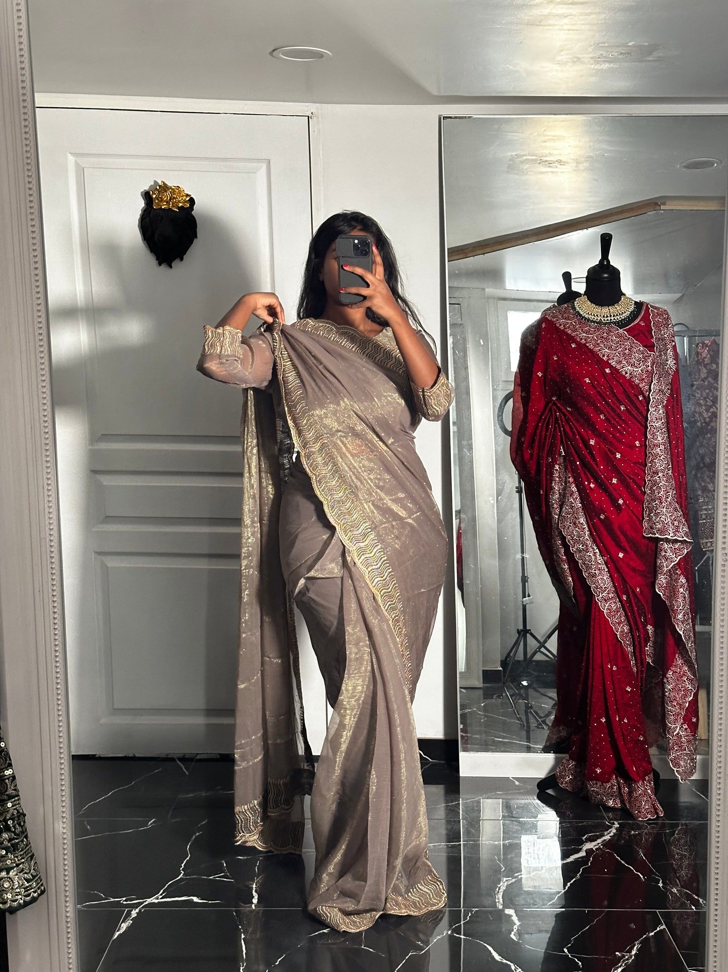 One minute saree nude