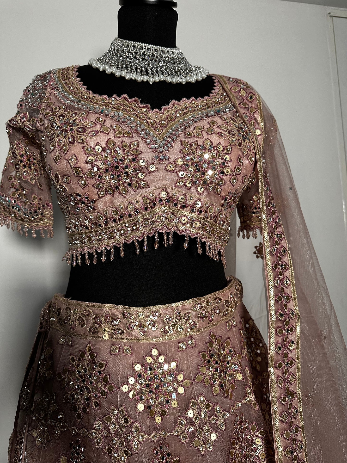 Lehenga rose ambré