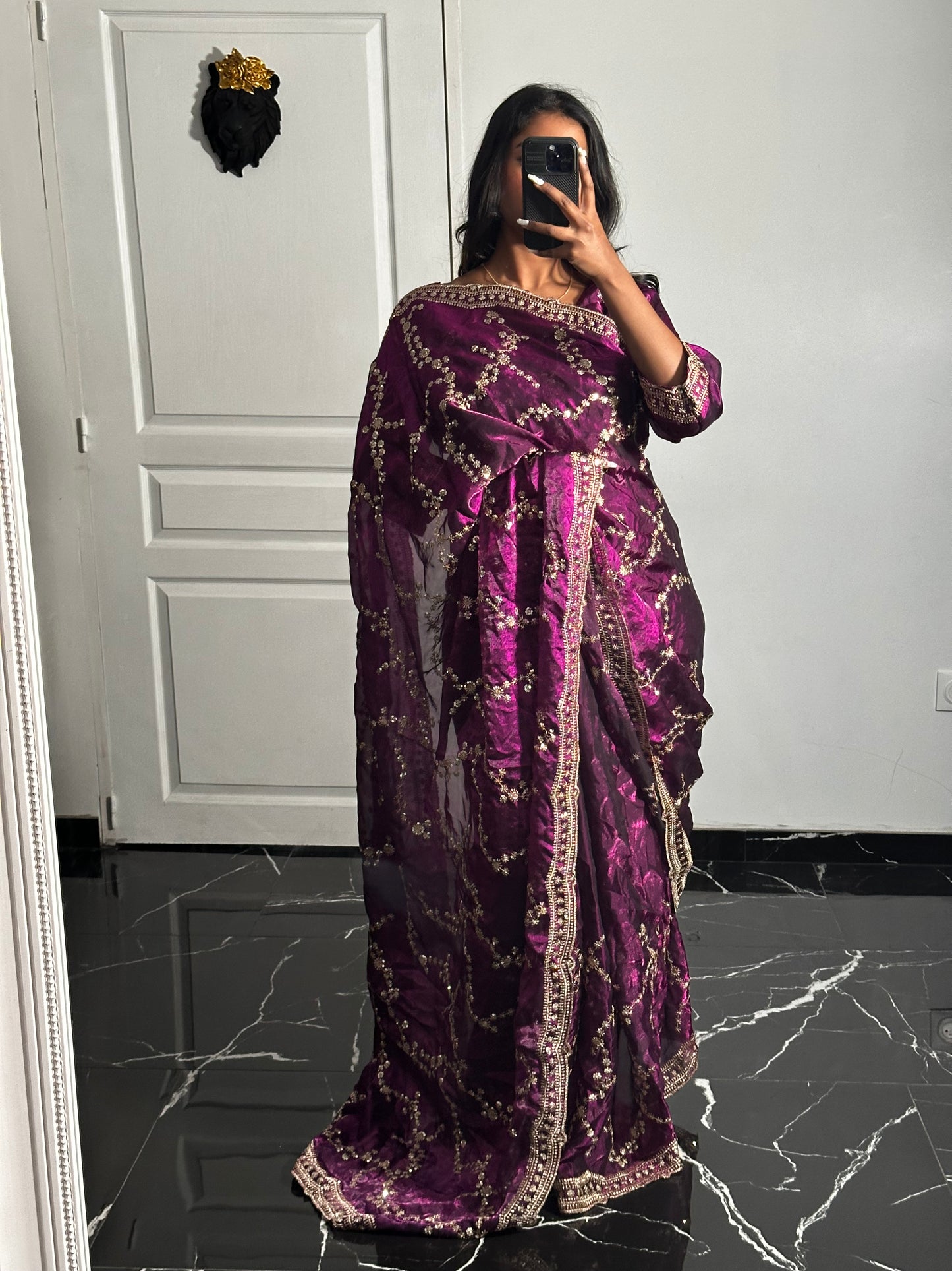 Saree Zoya violet