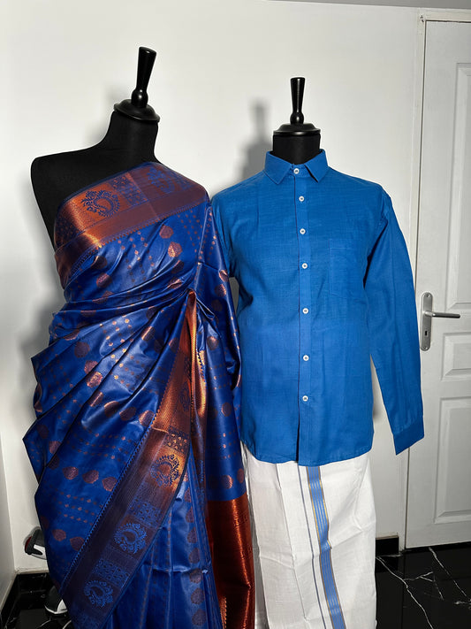 Couple combo bleu