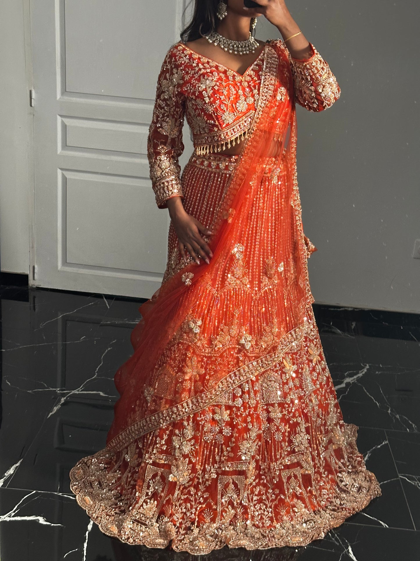 Lehenga Solena Orange