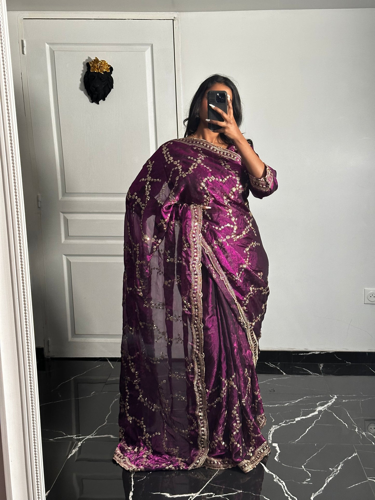 Saree Zoya violet