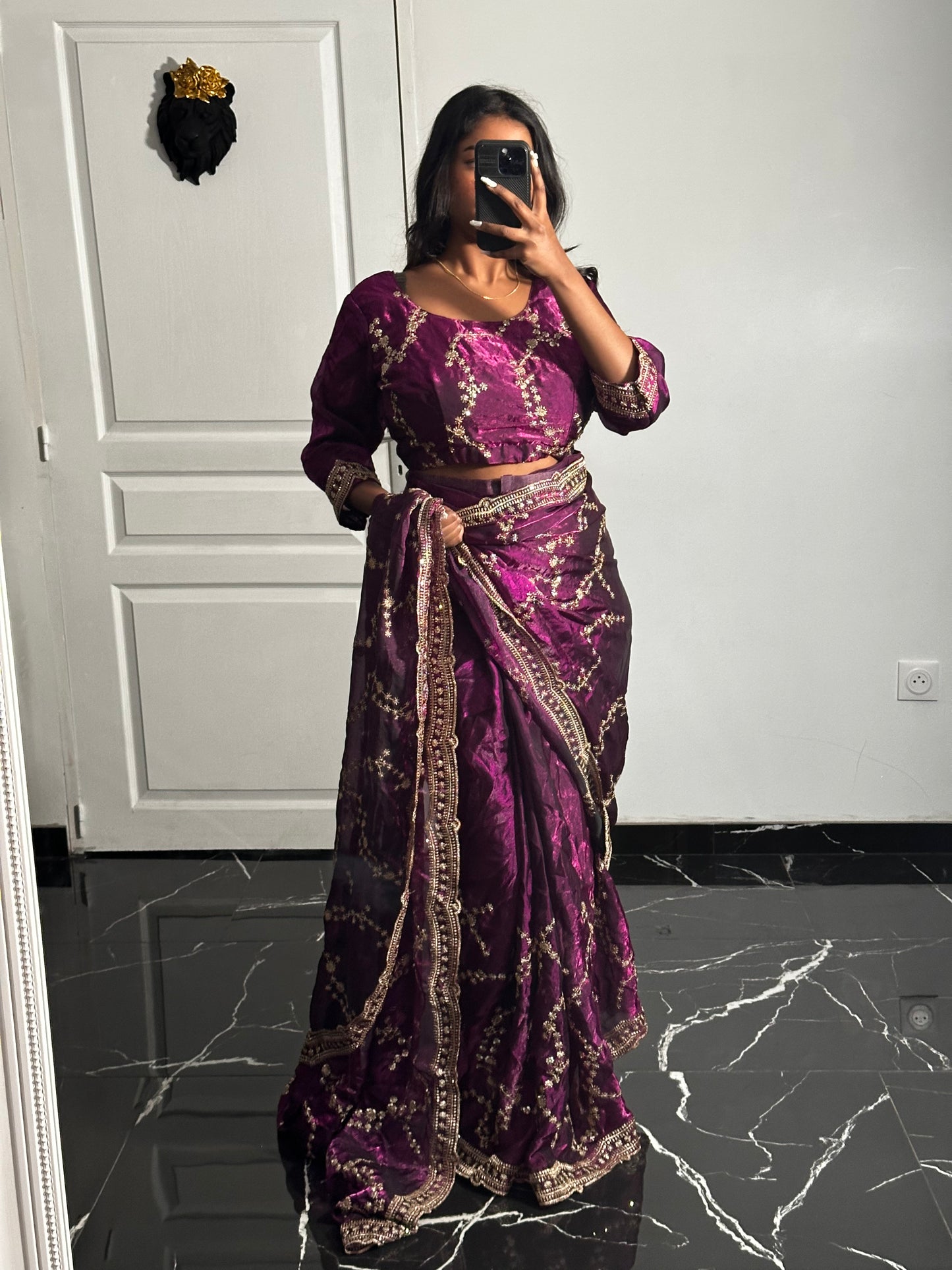 Saree Zoya violet