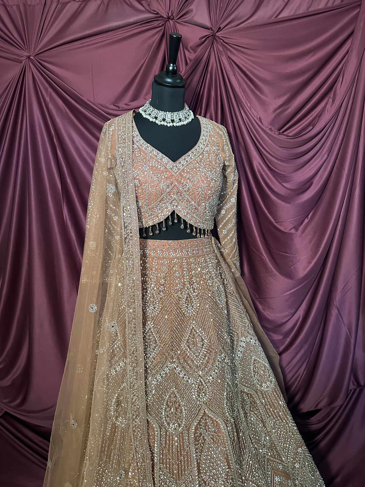 Lehenga Terracota
