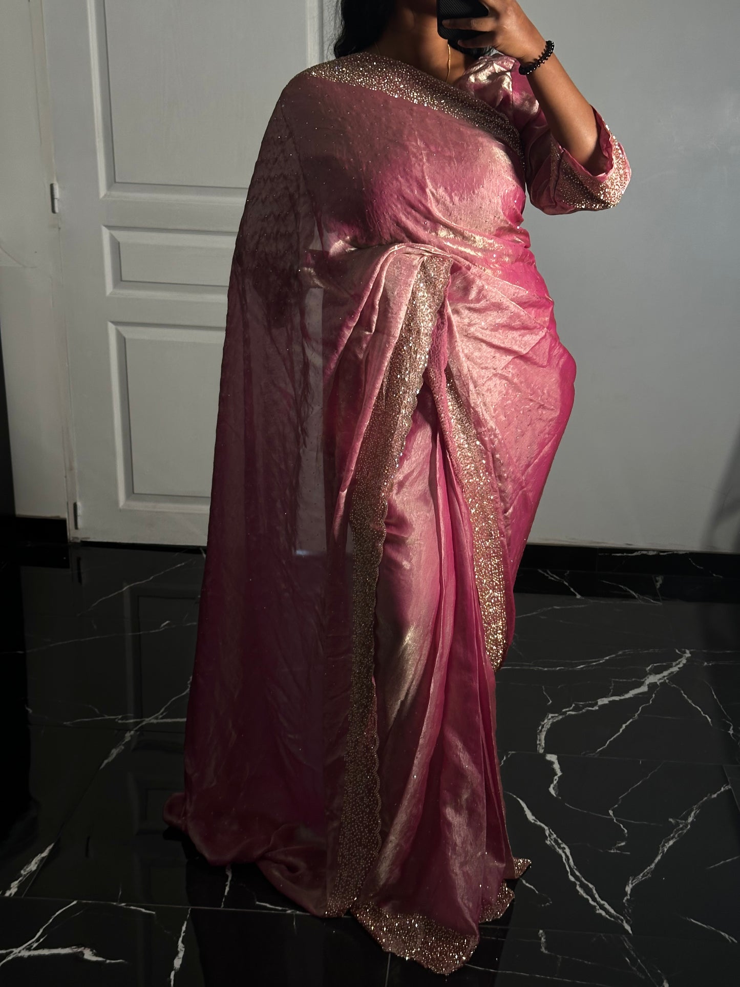 One minute saree rose