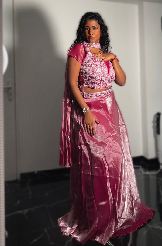 SAMOYA Lehenga Rose