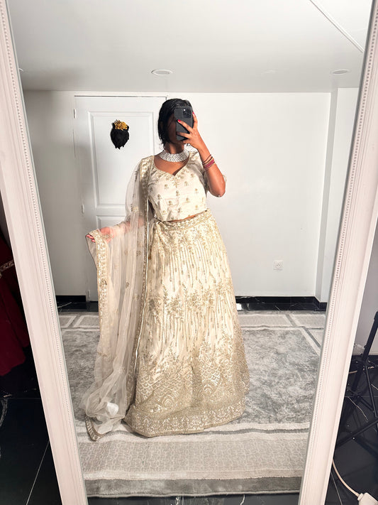 CREAMY 2 Lehenga