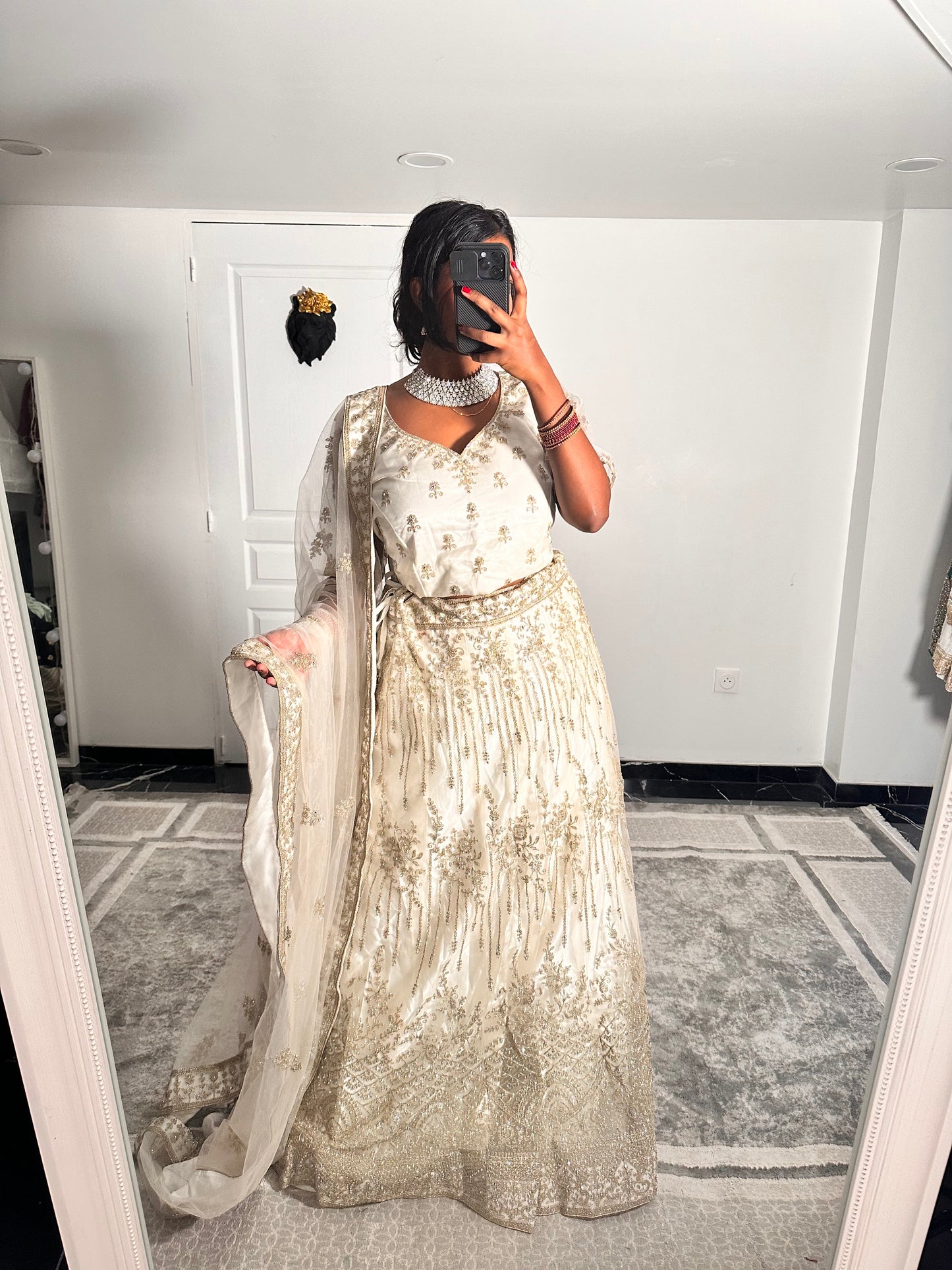 CREAMY 2 Lehenga