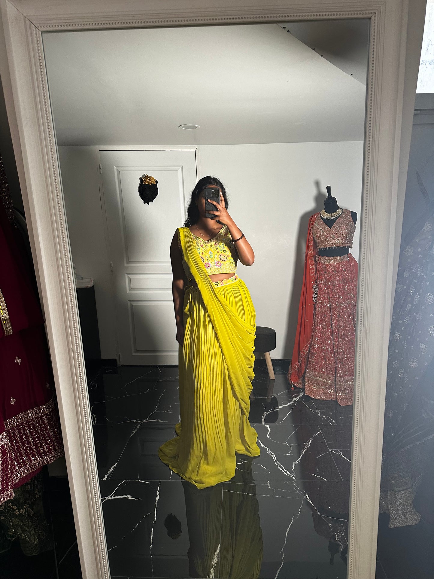 Lehenga gilet jaune