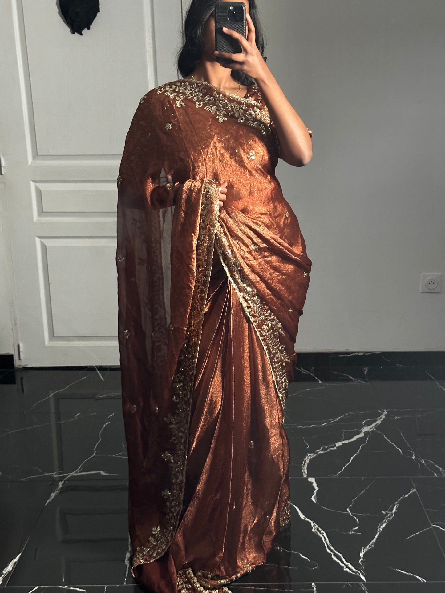Saree soleil de bronze
