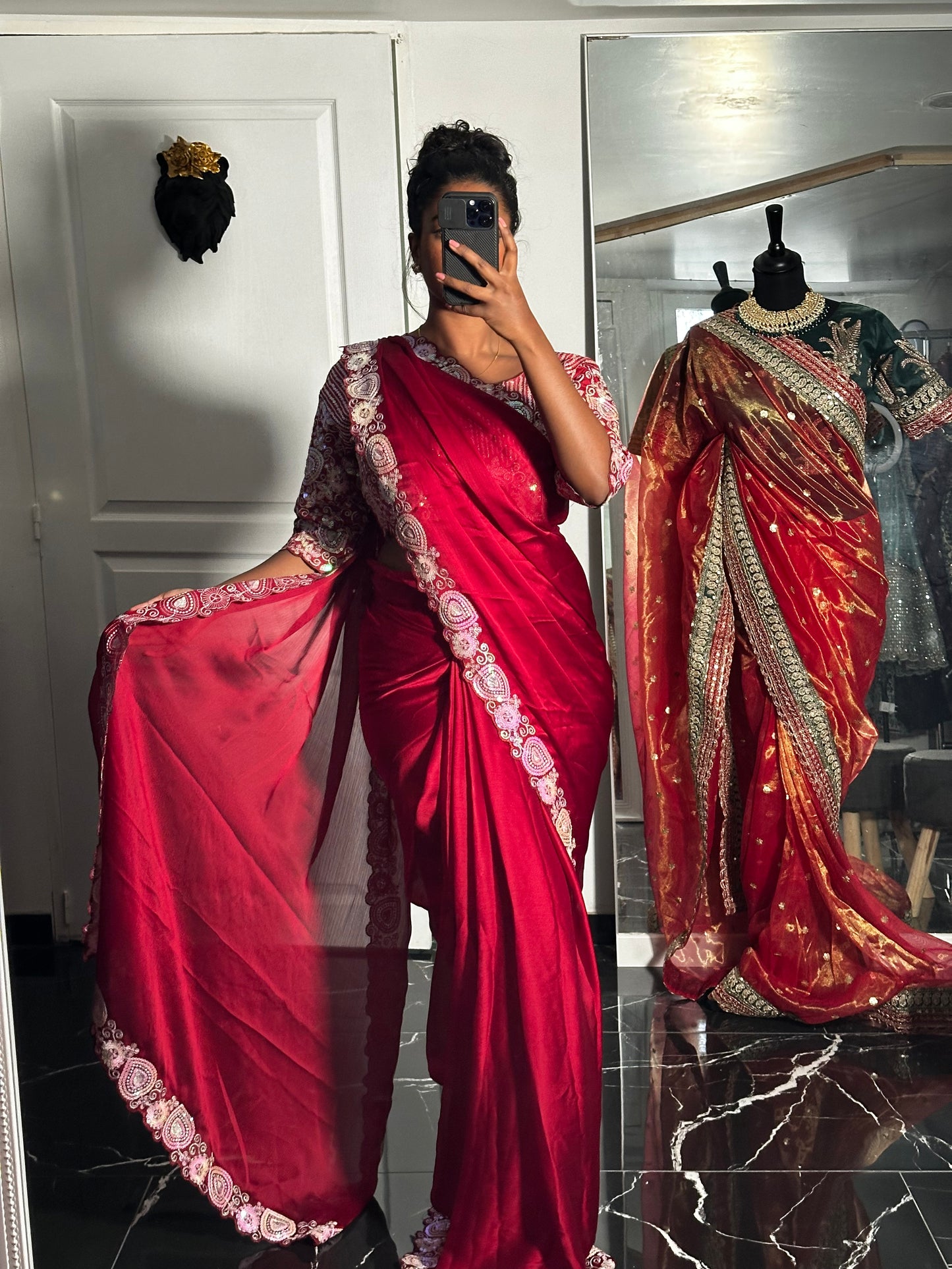 Simrane one minute saree