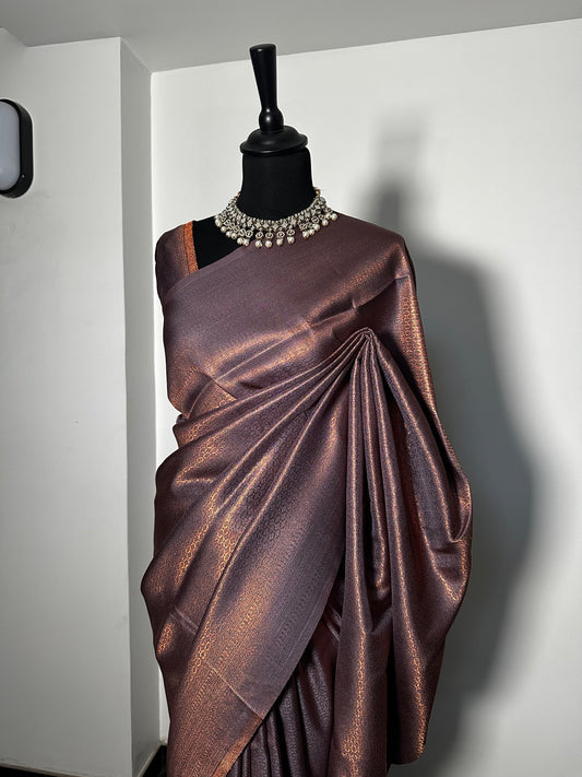 Sari Kubera Pattu Prune Lumière