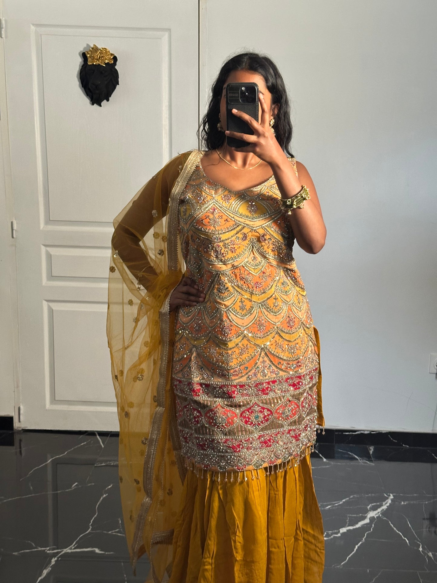 Salwar Safran Imperial