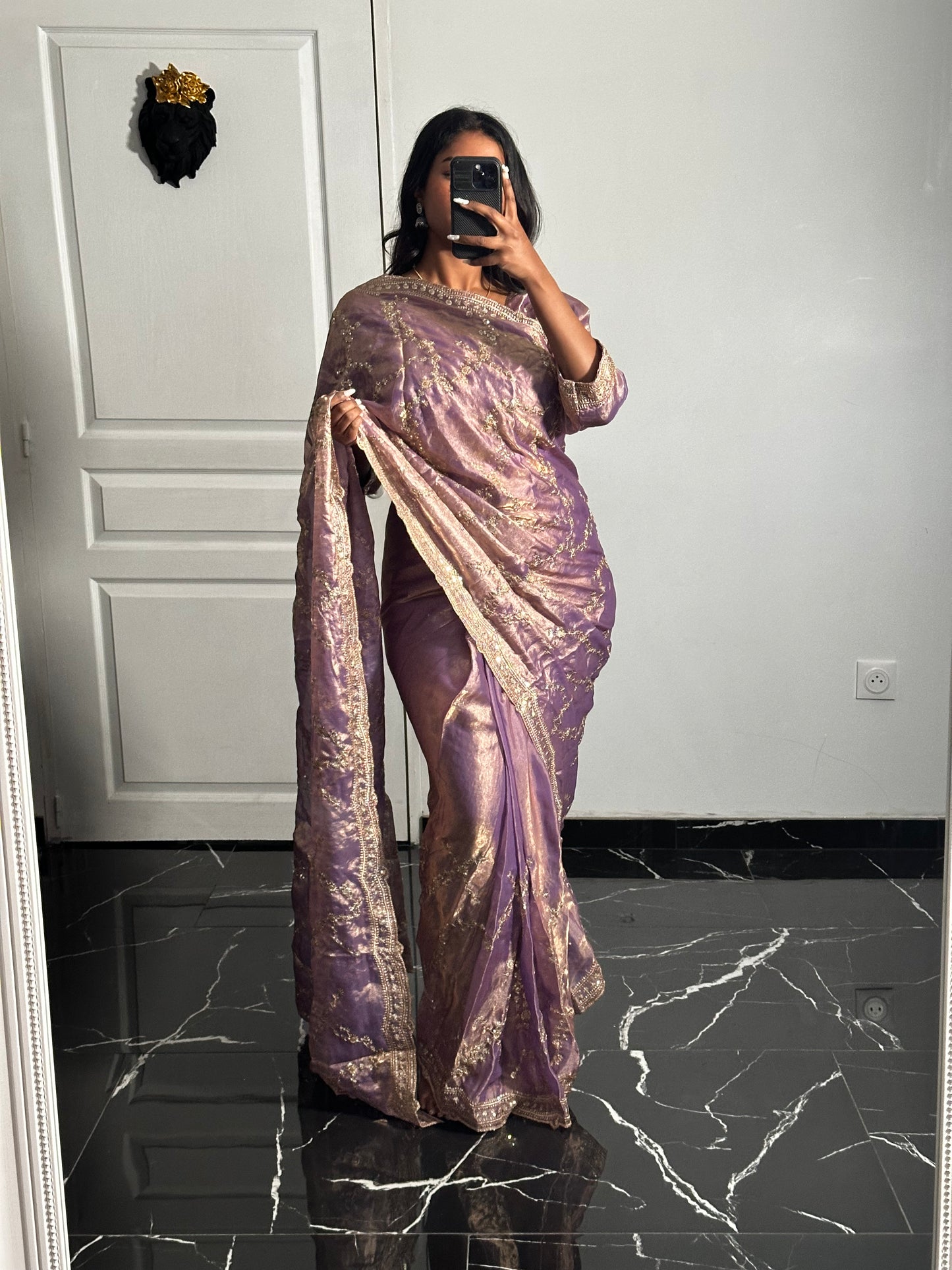 Saree Zoya lilas