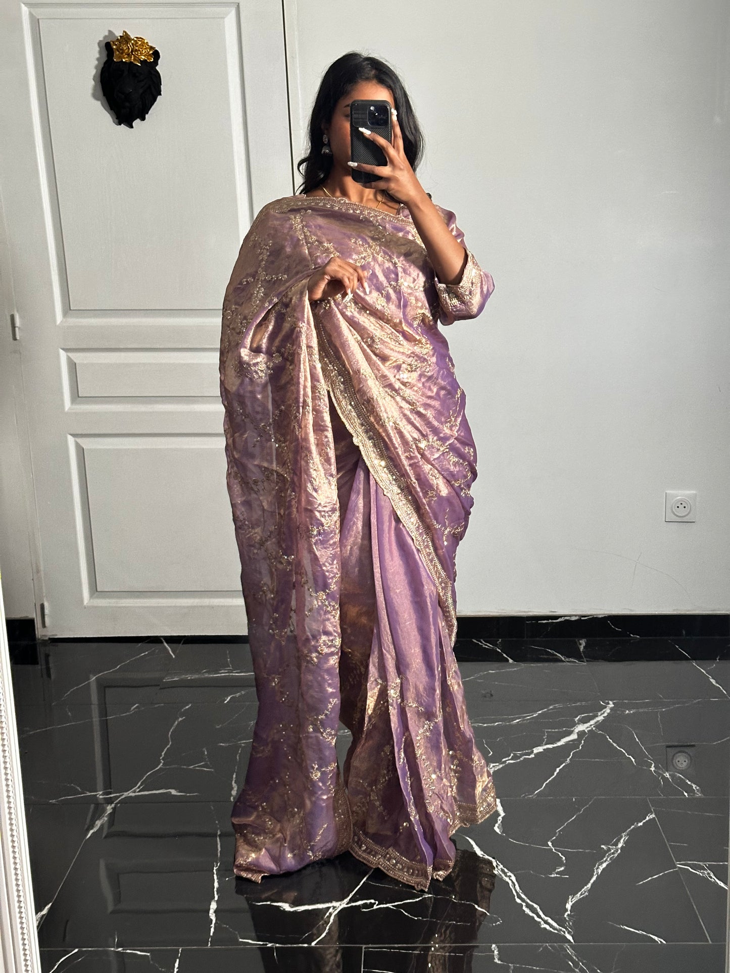 Saree Zoya lilas